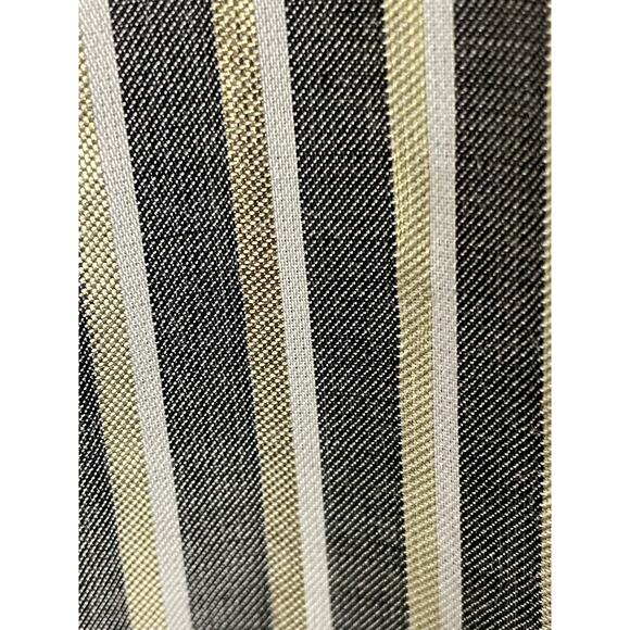 Anne Klein Gray with Gold Metallic Striped Shirt Dress size 6 - Picture 5 of 11